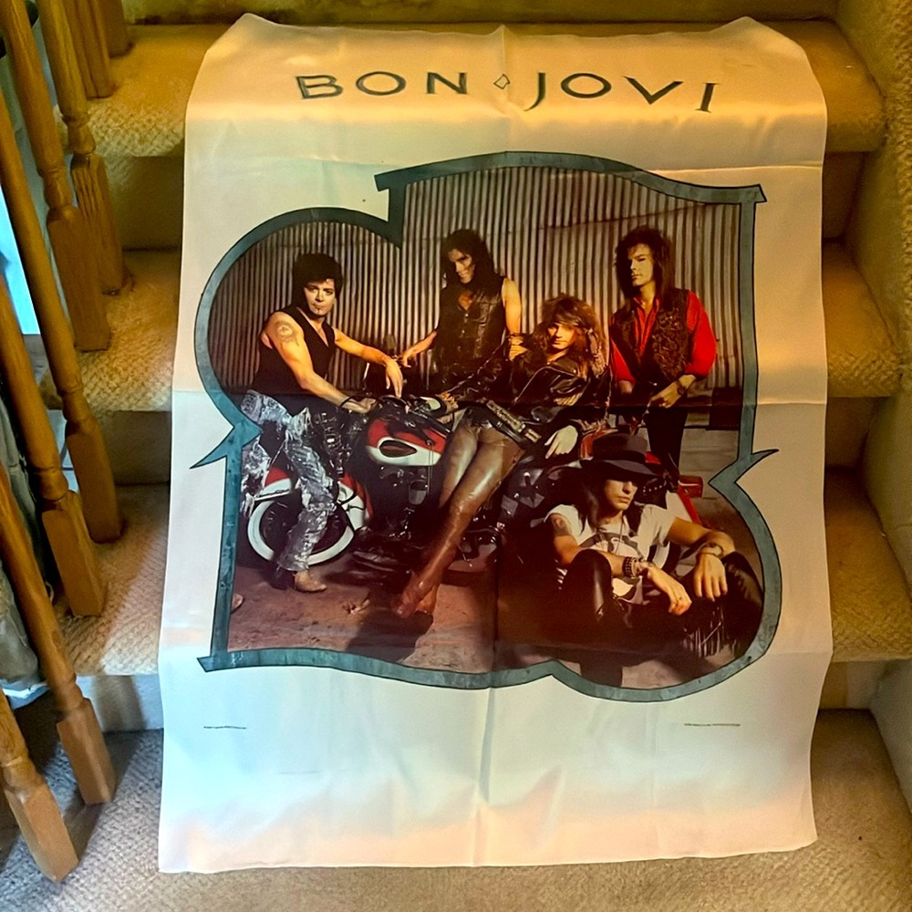 1989 Vintage Bon Jovi wall hanging